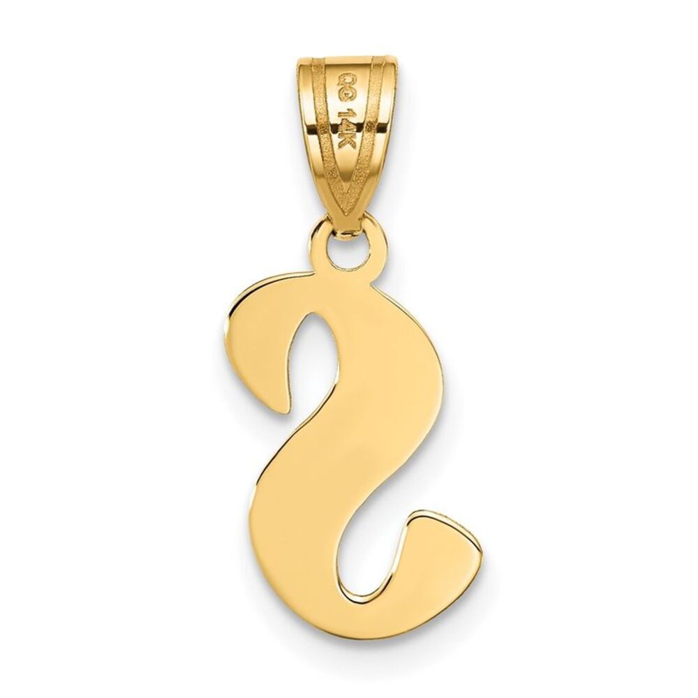 Kazi Luxury 14k Yellow Gold Polished Script Lette… - image 3